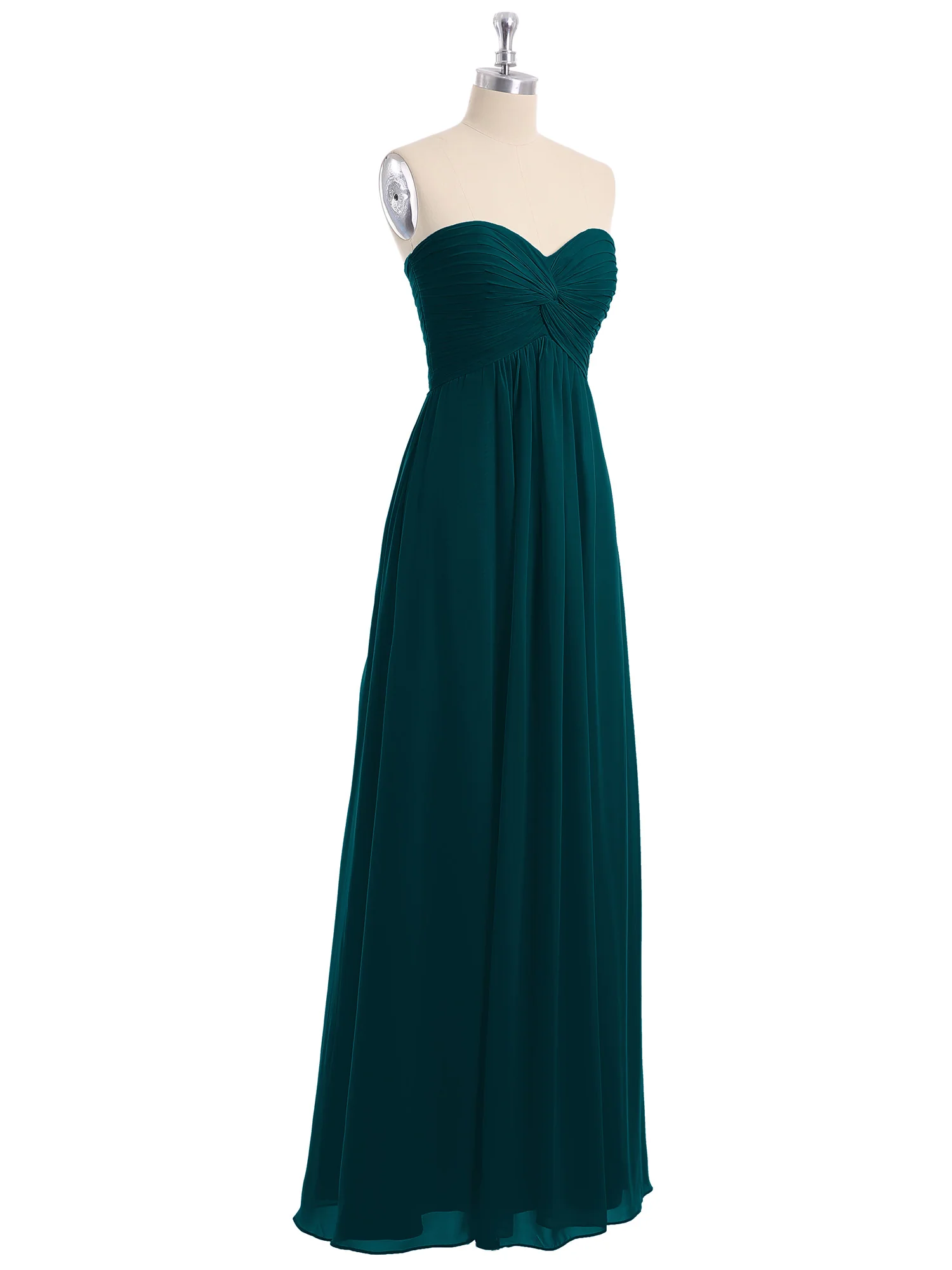 Strapless Empire Chiffon Dresses with Sweetheart Pine - Image 6