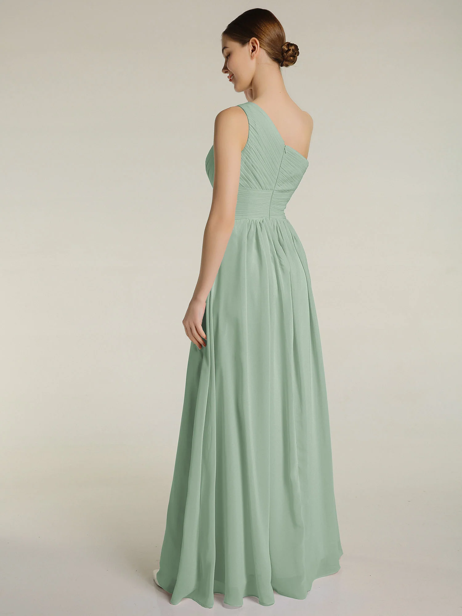 One Shoulder Dresses with Pleated Bodice Agave - Image 2