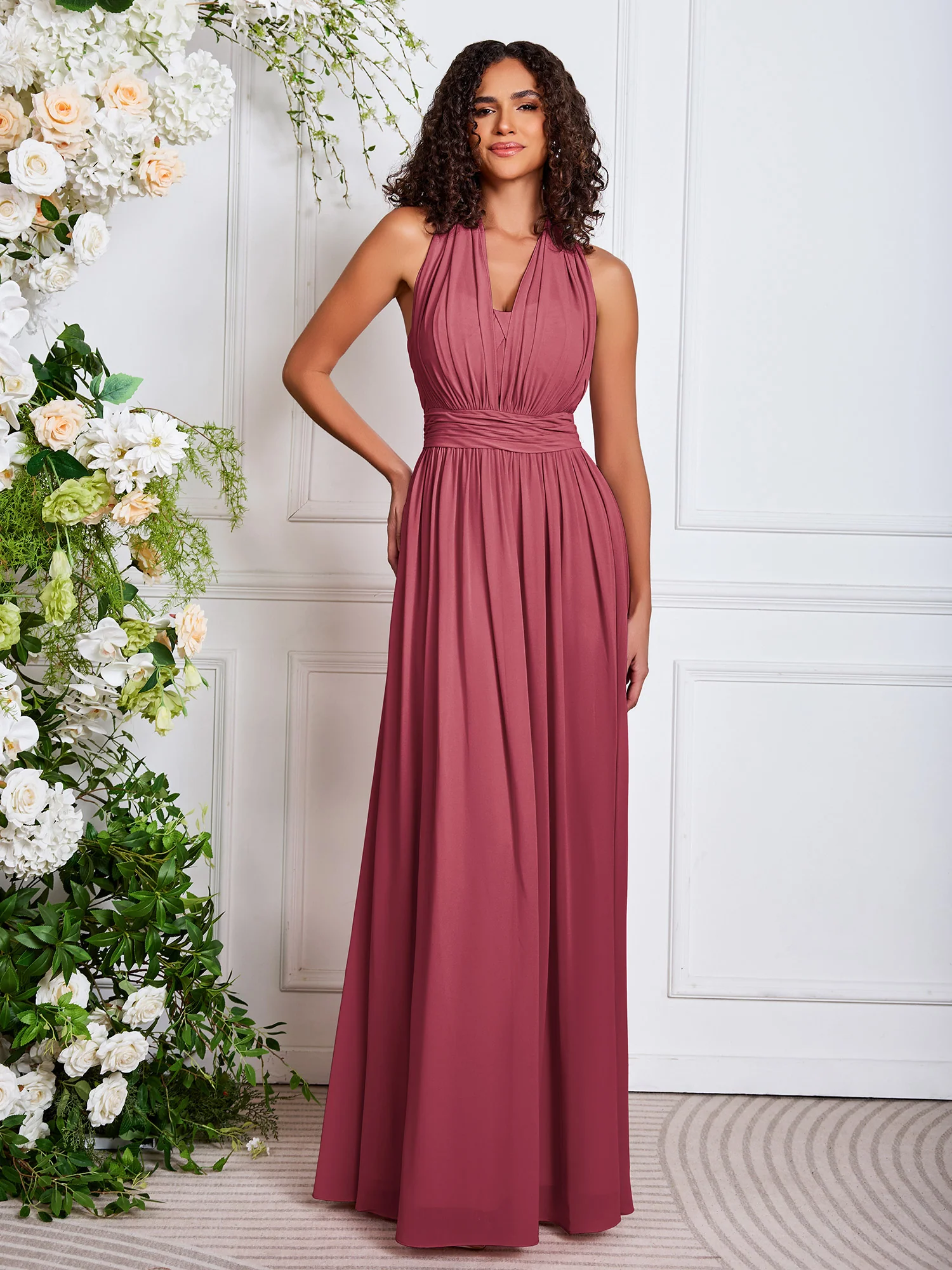 Bow Cinnamon Rose Multi Wear Convertible Bridesmaid Dresses - Image 2